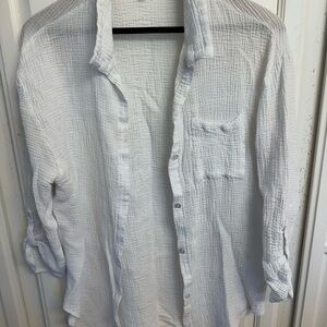 Elegant White Swim Coverup